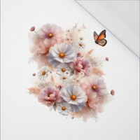 PASTEL BLOOM WZ. 3 - panel (60cm x 50cm) SINGLE JERSEY