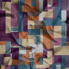 RETRO GEOMETRIC WZ. 1 - Muślin bawełniany