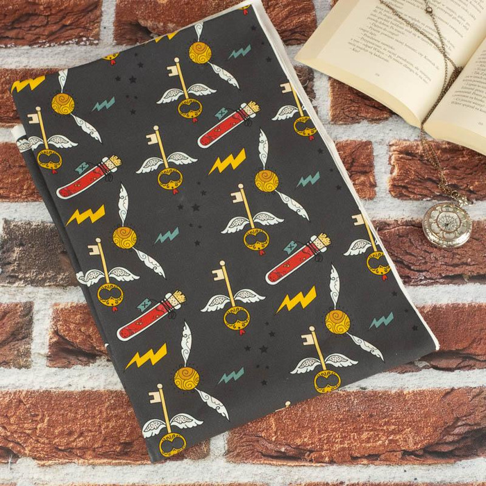 MAGIC MIX PAT. 5 (MAGIC SCHOOL) / graphite - Cotton woven fabric