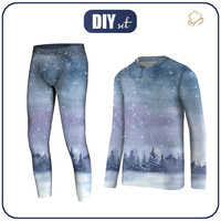 Thermo chlapecká sada (LUCAS) - ZIMNÍ KRAJINA VZ. 2 (MALOVANÝ LES) - Sada šití