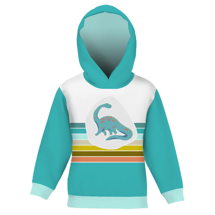 KID'S HOODIE (ALEX) - DIPLODOK - looped knit fabric (98/104)