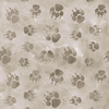 PAW PRINTS / BEIGE (SNOW LEOPARDS) - lycra 300g