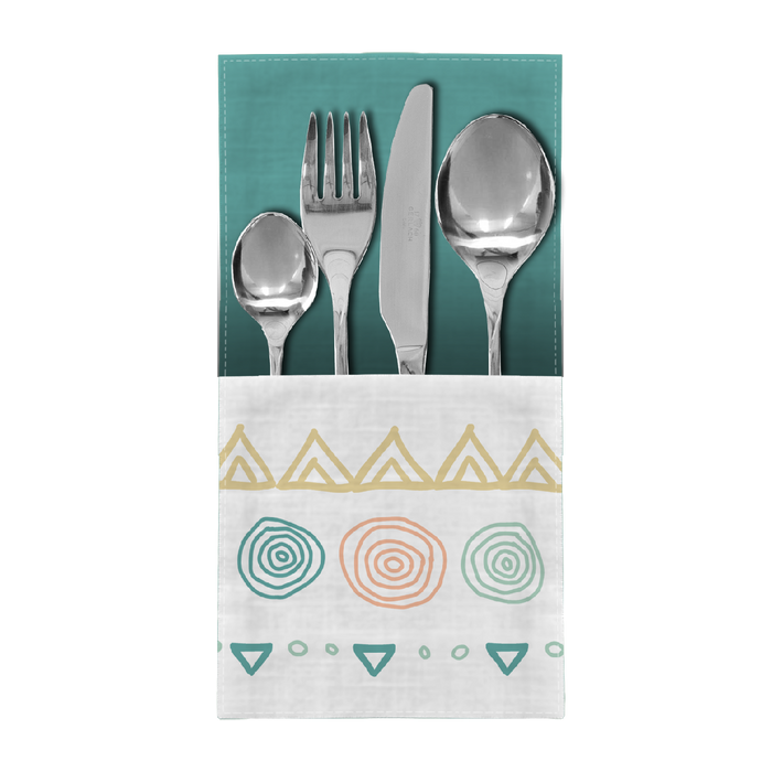 NAPKINS AND RUNNER - TRIANGLES AND CIRCLES - sewing set