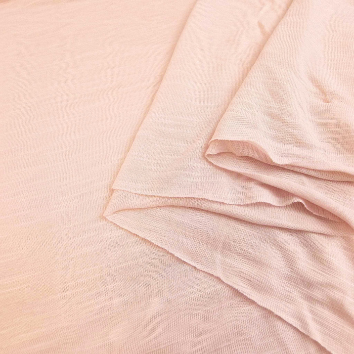 Viskózový žerzej „PLAMÍNEK“ 140g - Pale pink