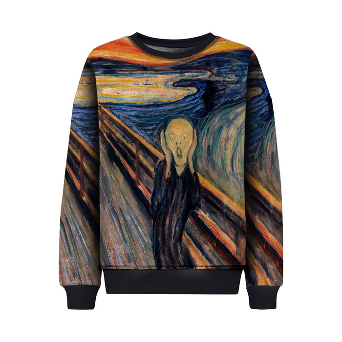 KINDER SWEATSHIRT (NOE) - DER SCHREI (Edvard Munch) - Nähset (122/128)