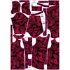 PARKA DAMSKA (ANNA) - LIŚCIE PALMY wz. 5 / viva magenta - zestaw do uszycia XXL