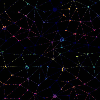 NEON SPINNENNETZ - Wasserabweisende Webware