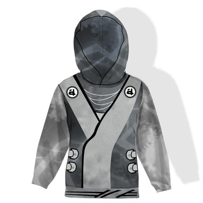 SCHWARZER NINJA HOODIE - Sommersweat (98/104)