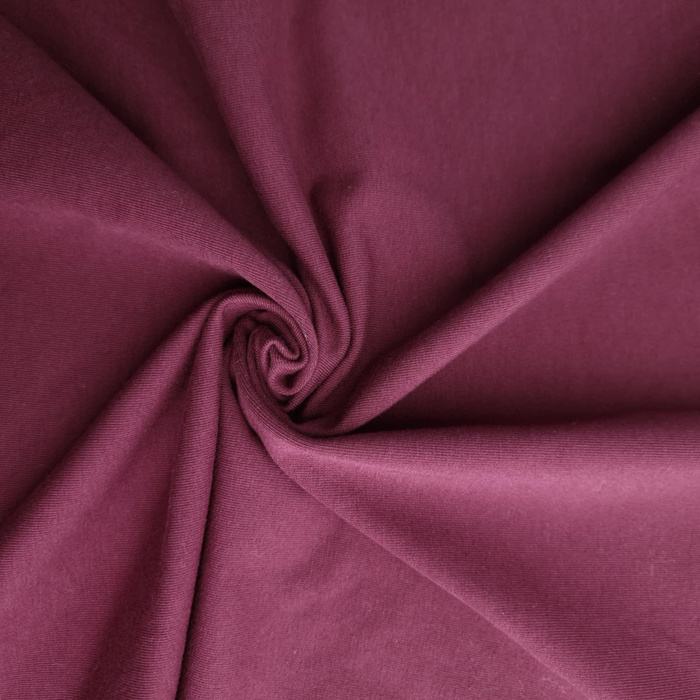 French Terry mit Elasthan - AUBERGINE (D-215)