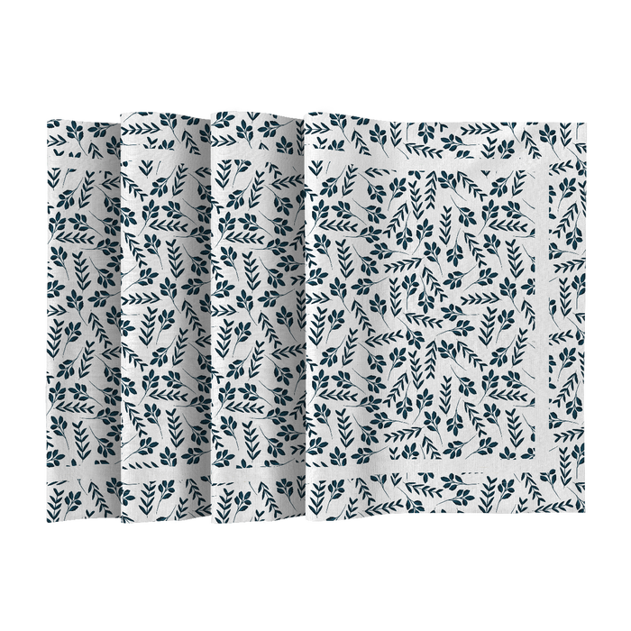 NAPKINS AND RUNNER - SMALL LEAVES pat. 2 - sewing set