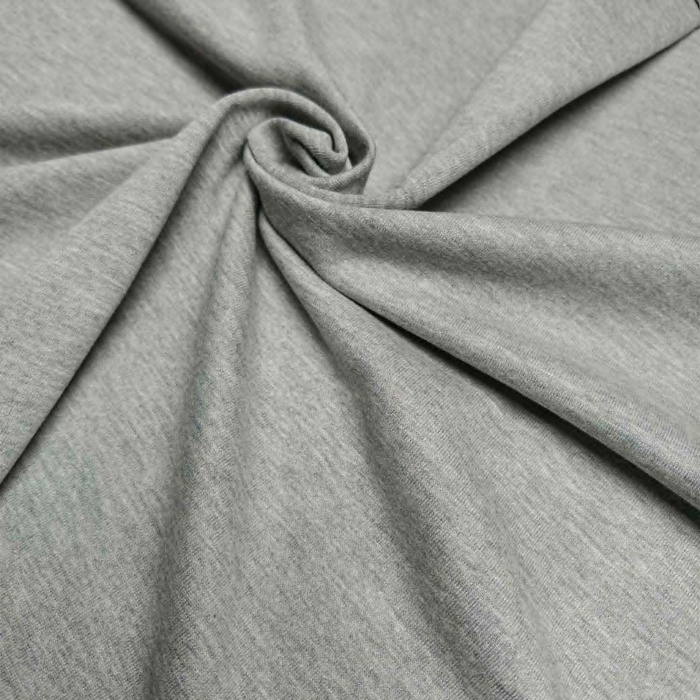 Prémiová tričkovina HEAVY 260 g/m² | 100% bavlna - ŠEDÁ MELÍROVANÁ