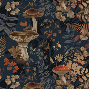 BOTANICAL FOREST WZ. 8 - looped knit fabric with elastane ITY