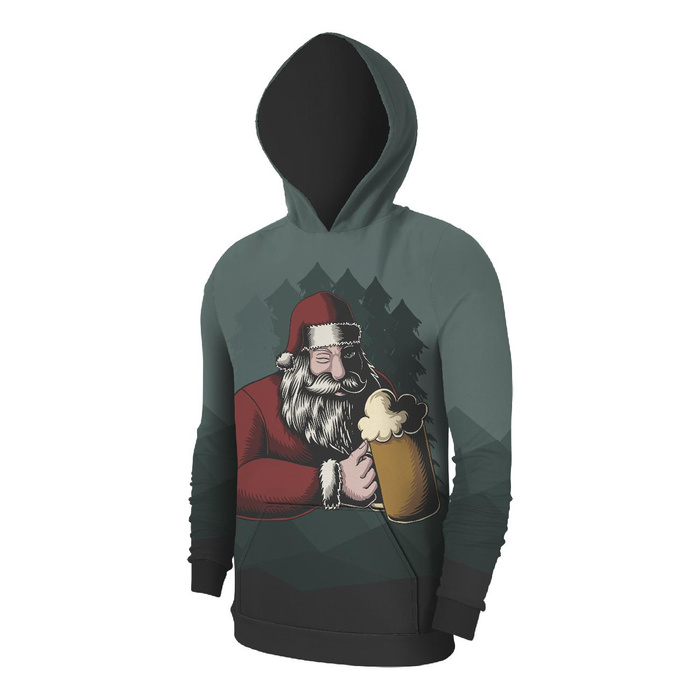 HERREN HOODIE (COLORADO) - TIPSY SANTA - Nähset L