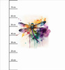 WATERCOLOR DRAGONFLY - panel (75cm x 80cm) lycra 300g