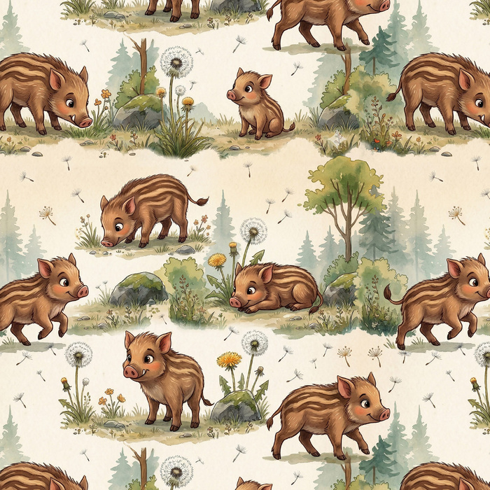 WILD BOAR WZ. 1 - Webware für Tischdecken