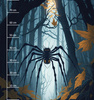 HALLOWEEN SPIDER - Paneel (75cm x 80cm) Wasserabweisende Webware