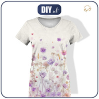 WOMEN’S T-SHIRT (XS) - FLOWERS wz.10 - sewing set