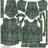 DĚTSKÁ BUNDA PARKA (ARIEL) - KOUZELNÝ DAMASCO vz. 1 (KOUZELNÁ ŠKOLA) / zelená - softshell (98/104)