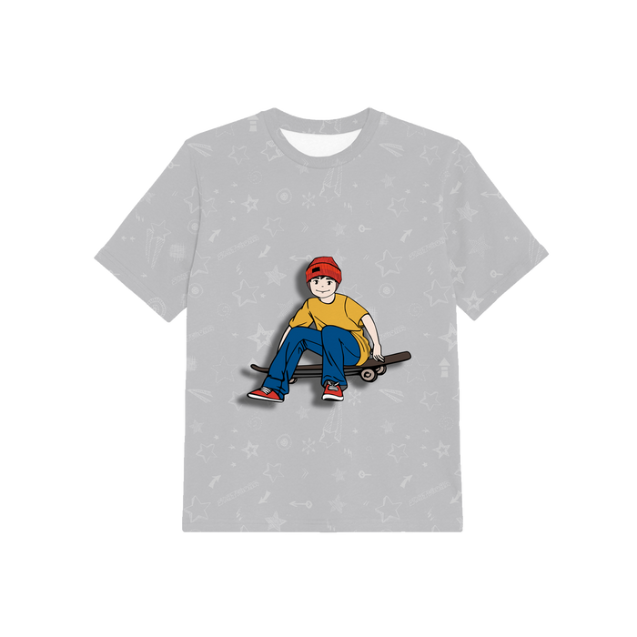 2-PACK - KID’S T-SHIRT - SKATE - sewing set (140/146)