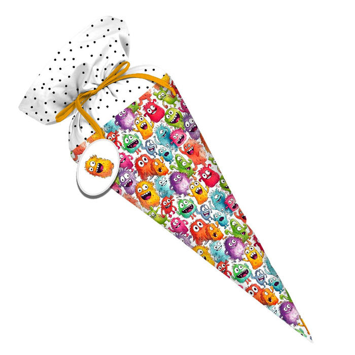 First Grade Candy Cone - FUNNY MONSTERS PAT. 3 - big