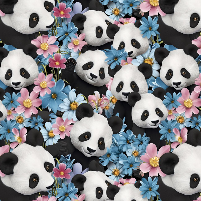 PANDY / FLOWERS PAT. 4 - Cotton muslin