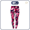 THERMO LEGGINSY DAMSKIE (GRETA) - CYBER PINK - zestaw do uszycia XXXL