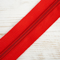 Zipper tape 5mm red - 906