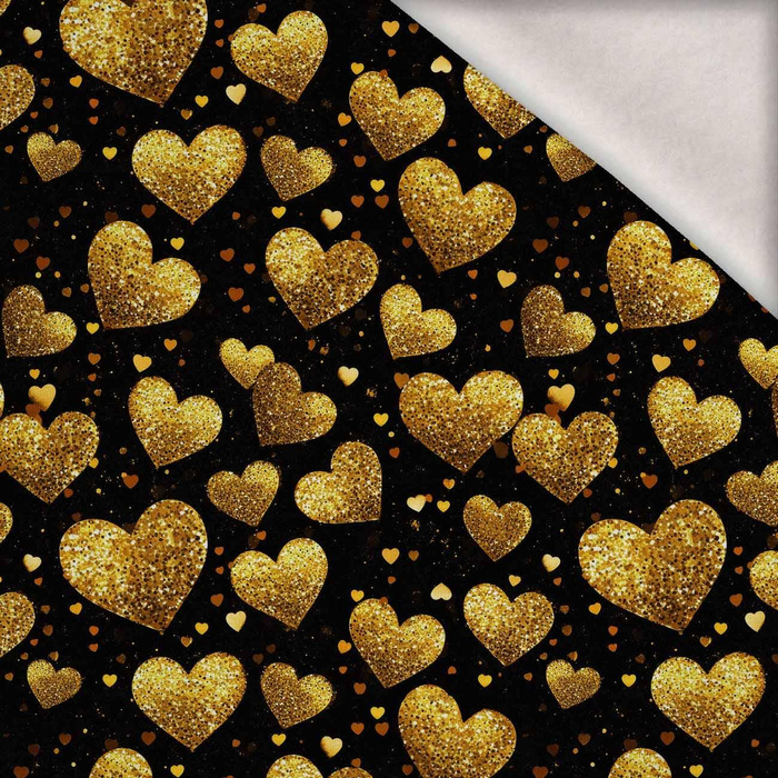 Black & Gold Glamour wz.5 - brushed knitwear with elastane ITY