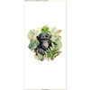 POLŠTÁŘ 45x45 - WATERCOLOR MONKEY - Panama 220g - Sada šití