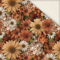 AUTUMN FLOWERS WZ. 30 - Linen 100%
