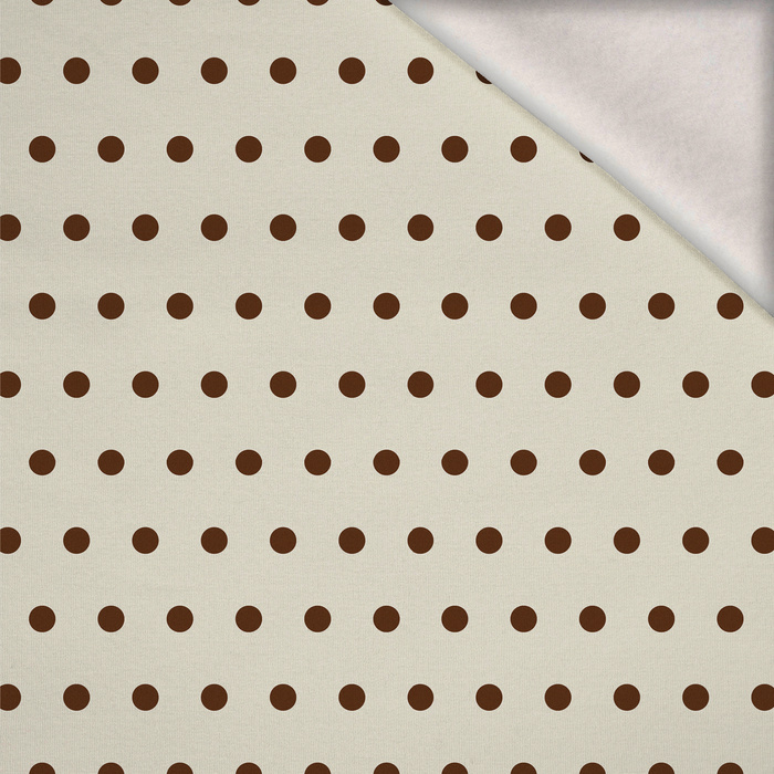 POLKA DOTS WZ. 7 - teplákovina počesaná s elastanem ITY