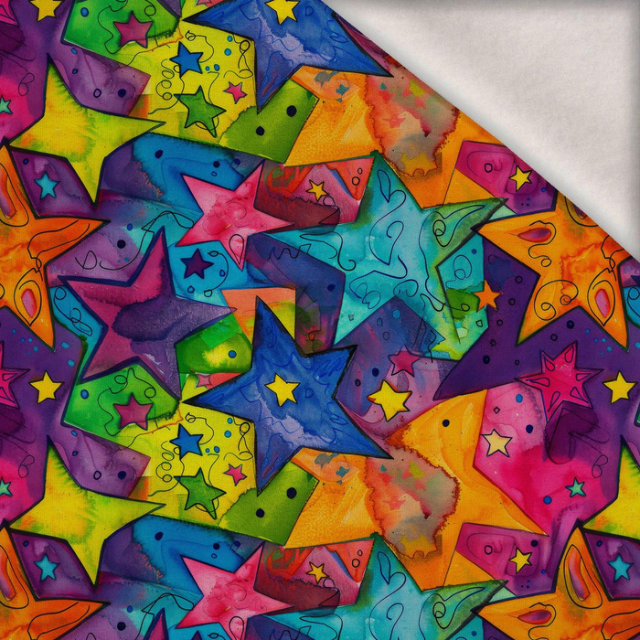 NEON STARS WZ.1 - teplákovina počesaná s elastanem ITY