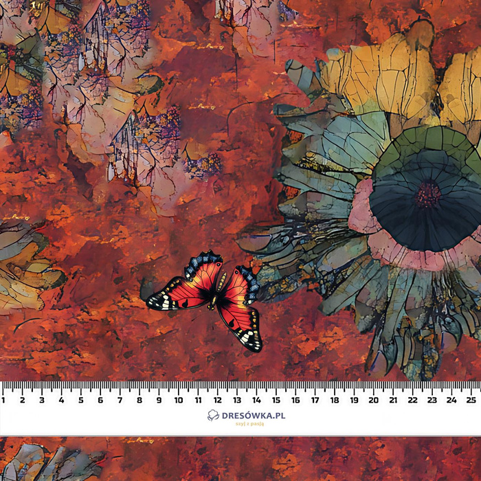 ANIMALS MANDALA WZ.11 - looped knit fabric
