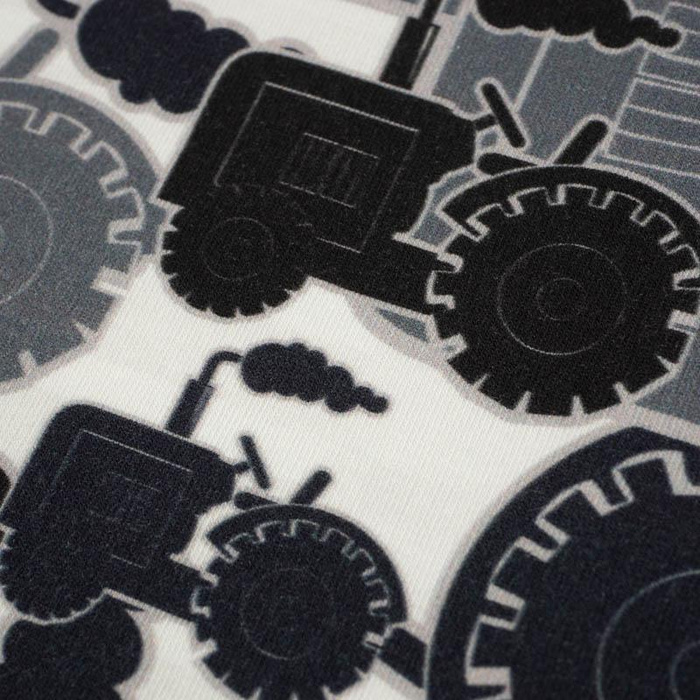 TRACTORS / gray - single jersey with elastane TE210