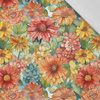 FLOWERS PAPAYA ORANGE WZ. 10 - Baumwoll Webware