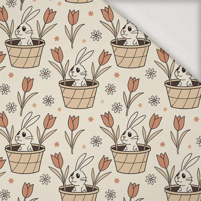 HAPPY BUNNY WZ. 3 - Viskose Jersey