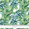 MINI LEAVES AND INSECTS PAT. 6 (TROPICAL NATURE) / white - single jersey with elastane