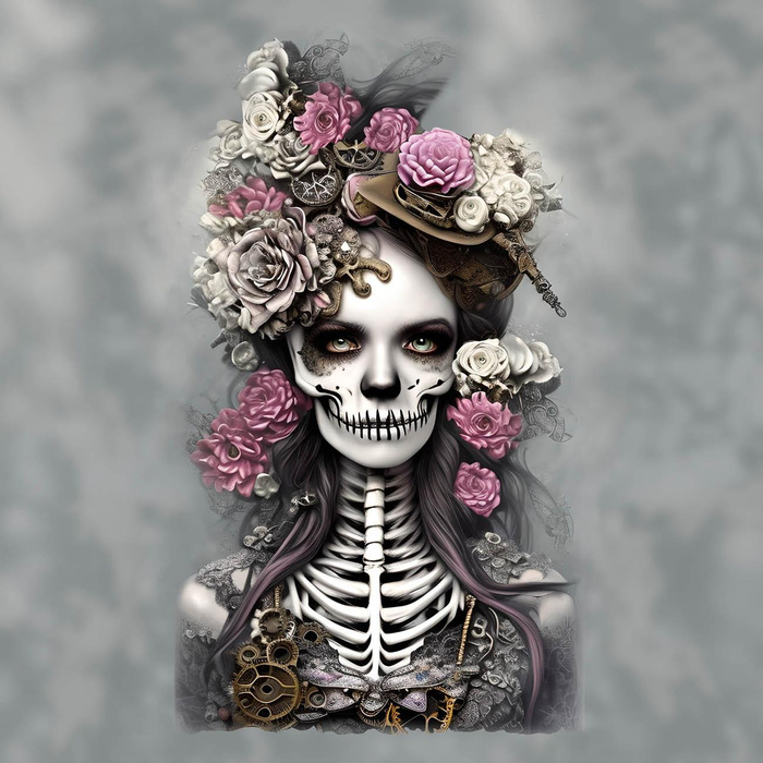 GOTHIC GIRL - Paneel (60cm x 50cm) Wasserabweisende Webware