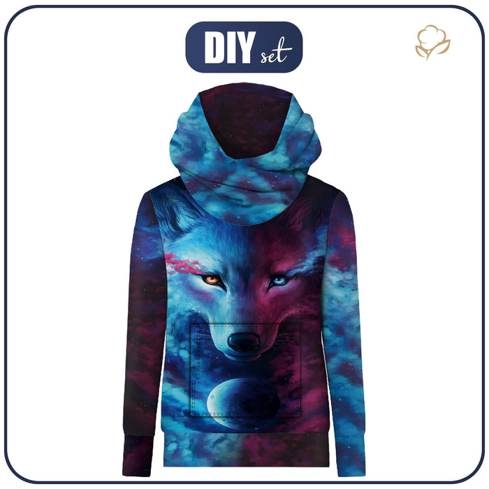 UNISEX HOODIE (HYDRA) - DARK ENERGY - Nähset M