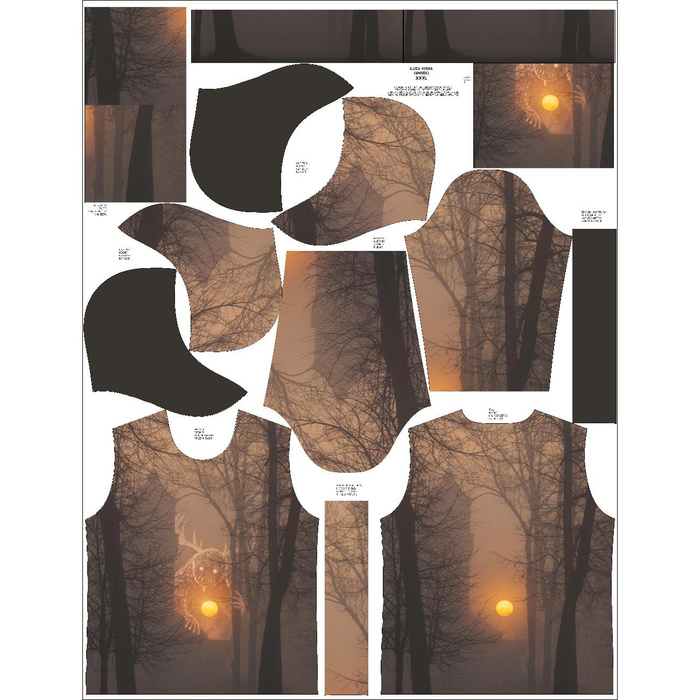 UNISEX HOODIE (HYDRA) - WOJSUN BIEST - Nähset L