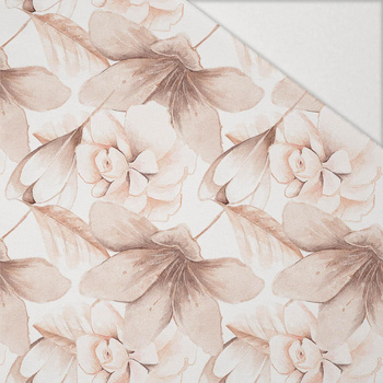 RETRO FLOWERS vz. 1 - Hydrofobní česaná teplákovina