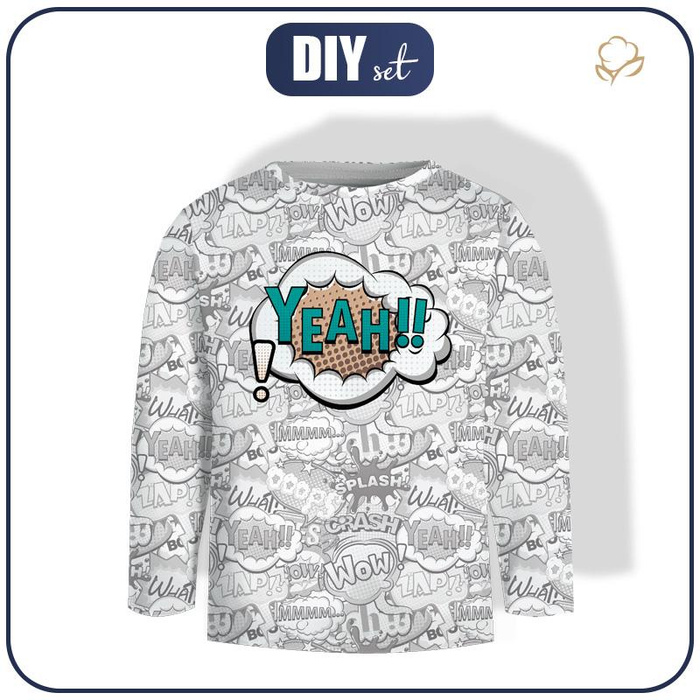 Longsleeve - COMIC BOOK / yeah (colorful) - single jersey (146/152)
