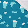 Paris Breakfast ( J'adore Paris) / TEAL - single jersey TE210/ CYRANECZKA