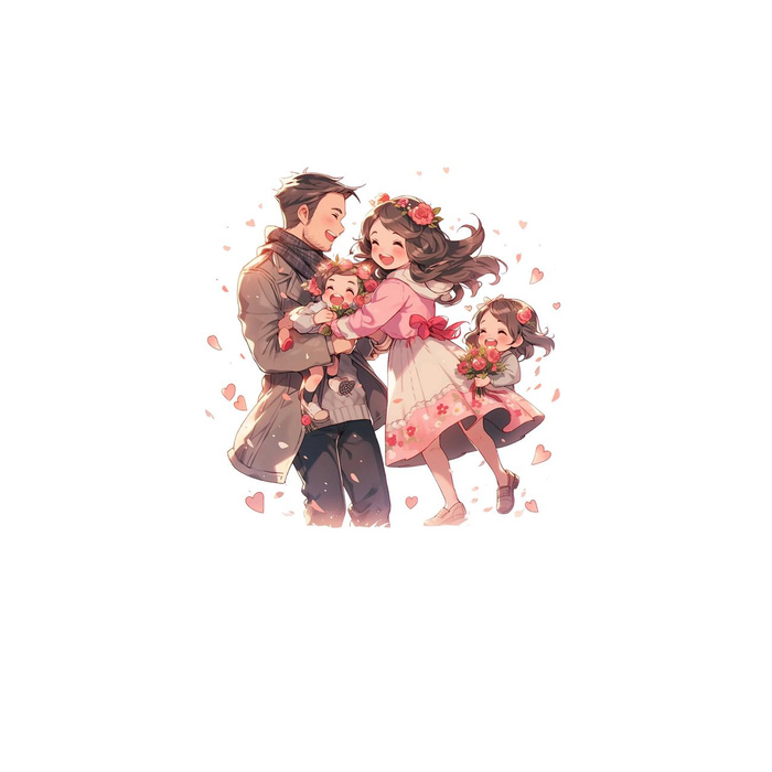 ANIME FAMILY - Paneel (60cm x 50cm) SINGLE JERSEY 