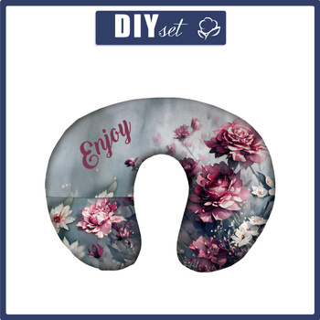 PODUSZKA NA SZYJĘ - VINTAGE FLOWERS WZ. 4 - zestaw do uszycia