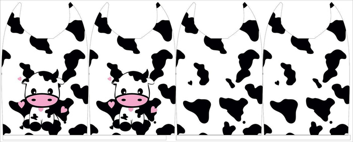 Gift pouches - COW ADELE - sewing set