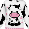 KID'S HOODIE (ALEX) - COW ADELE - looped knit fabric (98/104)