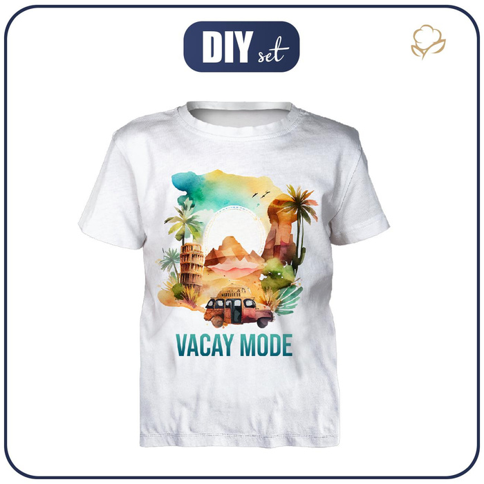 DĚTSKÉ TRIČKO - VACAY MODE - Sada šití (116/122)