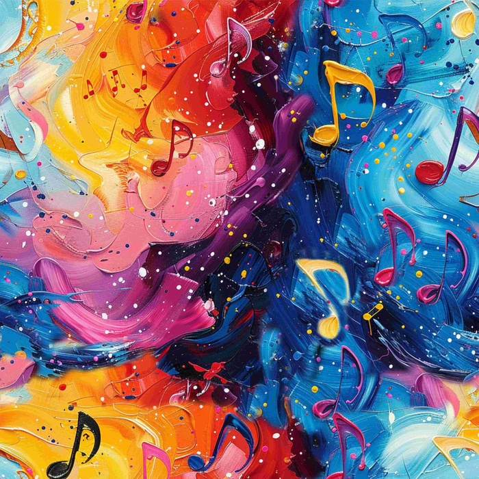 MUSIC NOTES M. 5 - Baumwoll Webware