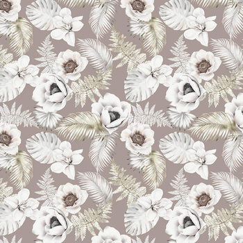 WHITE FLOWERS Ms. 3 - Nylonstoff PUMI